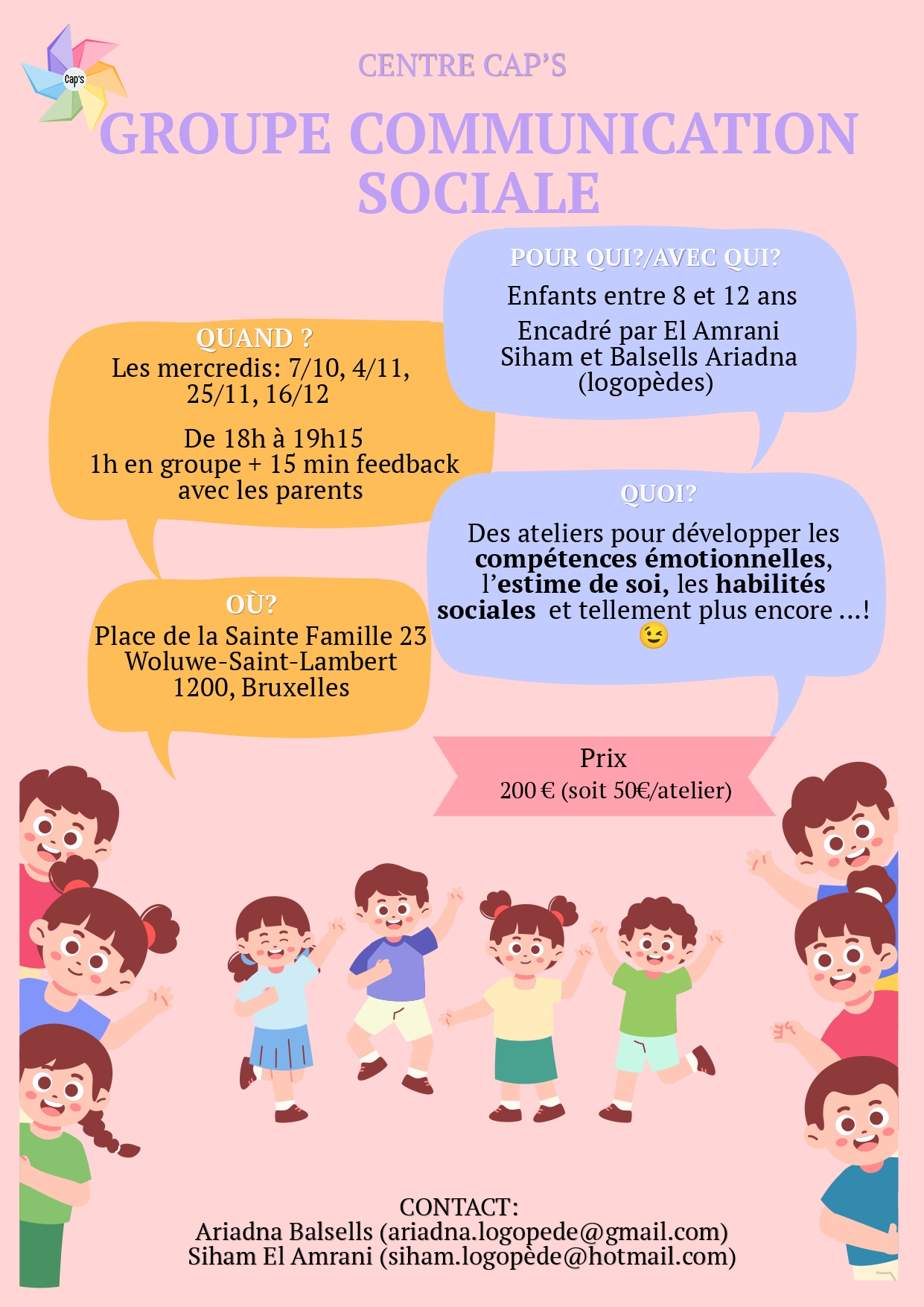 Groupe de communication sociale au centre CAP'S